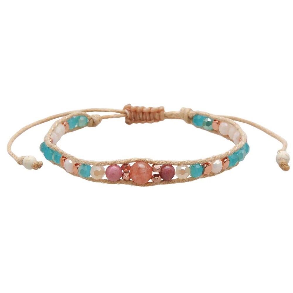 Lotus and Luna Sunset Splash Island Adjustable Bracelet New